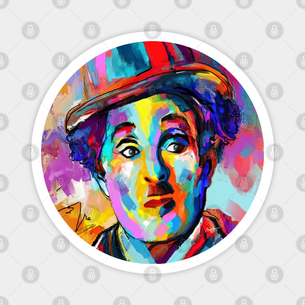 Charlie Chaplin Magnet by mailsoncello